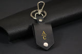 Personalized Leather Keychain with Photo and Text