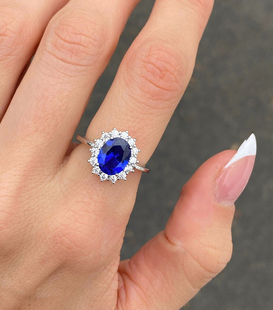Royal Blue Sapphire Ring
