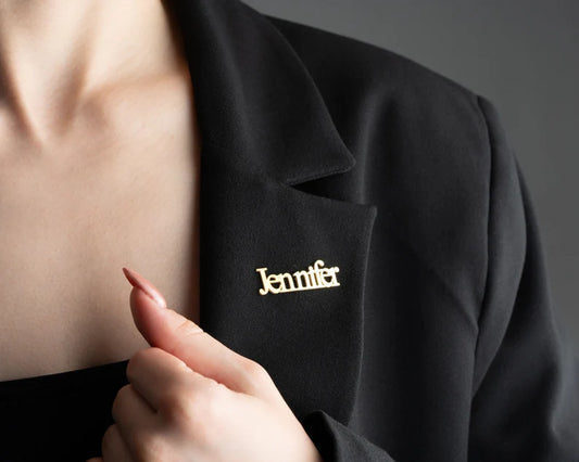 Personalized Nameplate Brooch