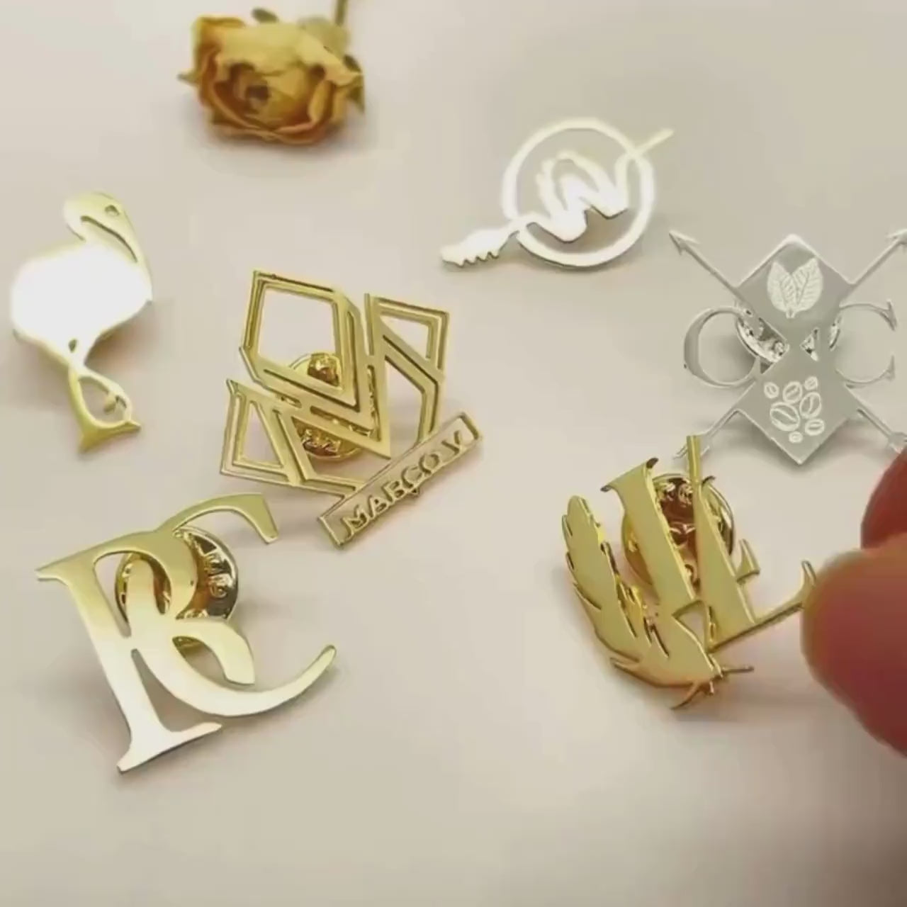 Custom Logo Brooch