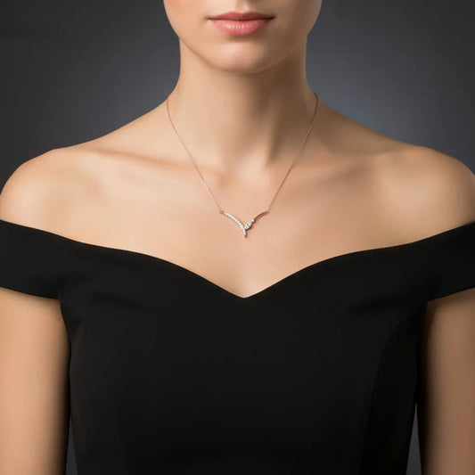 Minimal Chevron Necklace