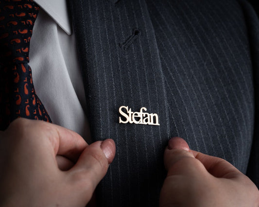 Personalized Name Brooch