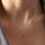 Dainty Red Heart Necklace