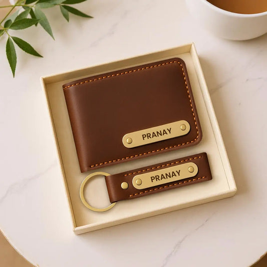 Wallet And Keychain Combo