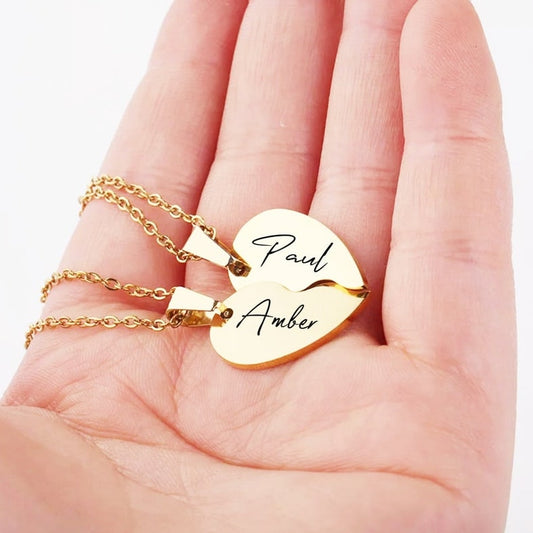 PERSONALIZED COUPLE NAME NECKLACE - FOR LOVERS!