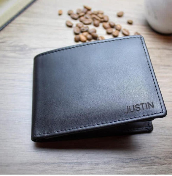Personalized Name Engraved Men's Wallet