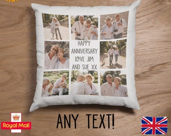 FAMILY PICTURE AND NAME CUSHION