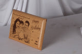 Custom Engraved Wooden Frame -