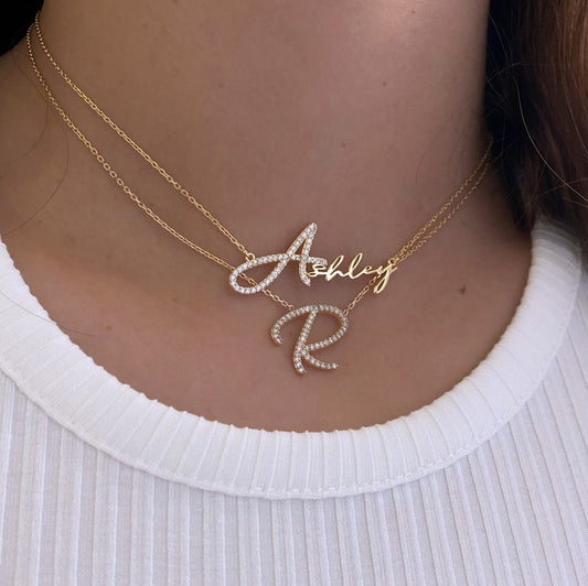 DIAMOND SIGNATURE NECKLACE -