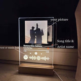 Personalised Spotify scannable lamp
