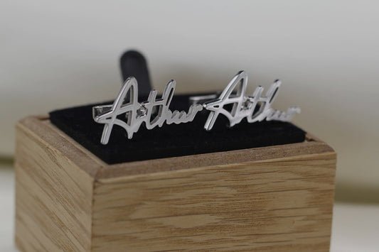Signature Name Cufflinks