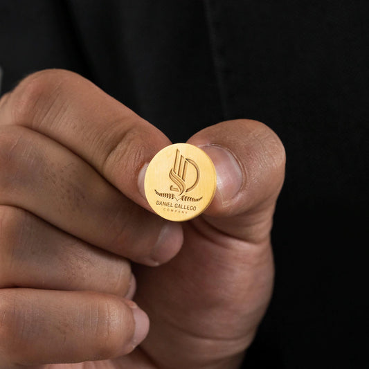 Company Logo Brooch