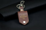 Personalized Leather Keychain with Photo and Text