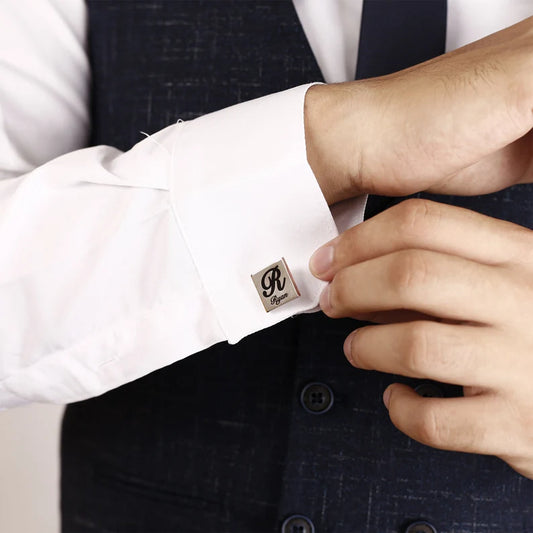 Custom Engraved Square Cufflinks