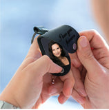 Personalized Leather Keychain with Photo and Text