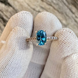 Blue Zircon Ring