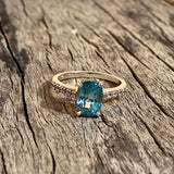 Blue Zircon Ring