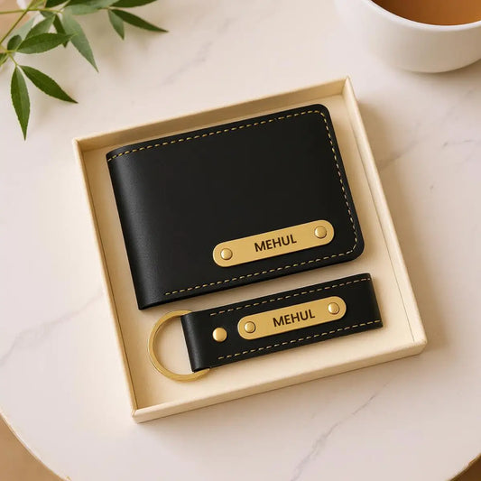 Wallet And Keychain Combo
