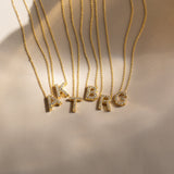 Pave Initial Necklace