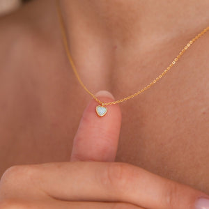 Heart Opal Necklace