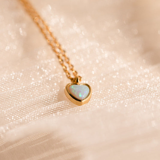 Heart Opal Necklace