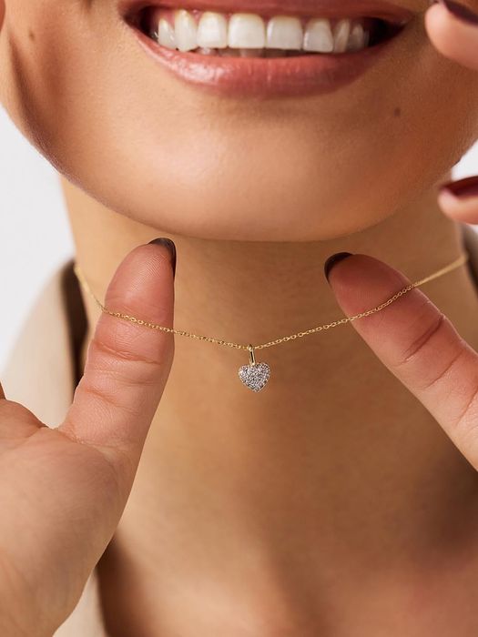 Asterian Diamond Heart Necklace