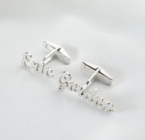 CUSTOM NAME CUFFLINKS