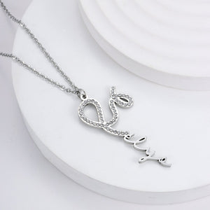 DIAMOND SIGNATURE NECKLACE  -