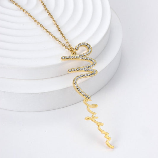 DIAMOND SIGNATURE NECKLACE  -