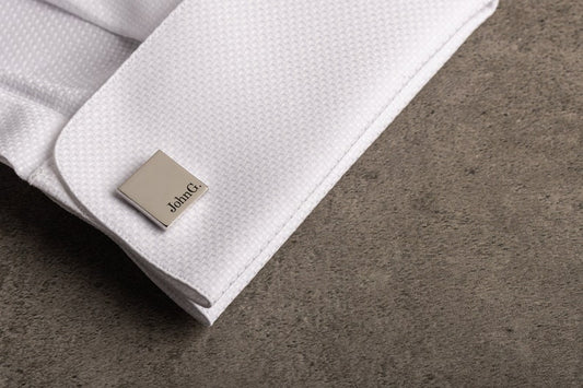 Custom Engraved Square Cufflinks