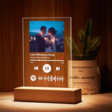 Personalised Spotify scannable lamp