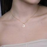 INITIAL ARABIC ALPHABET NECKLACE  -